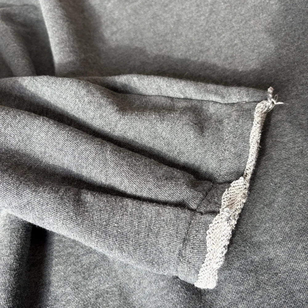 Natural Life Charcoal Knit Trim Sweatshirt Size L/XL - Picture 10 of 10